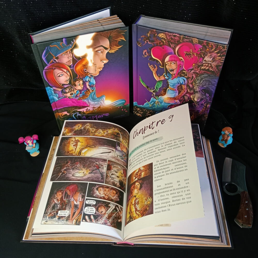 Duologie de livres fantastique Nightmare par l'auteure Johanna Zaïre et l'illustrateur Thibault Colon de Franciosi