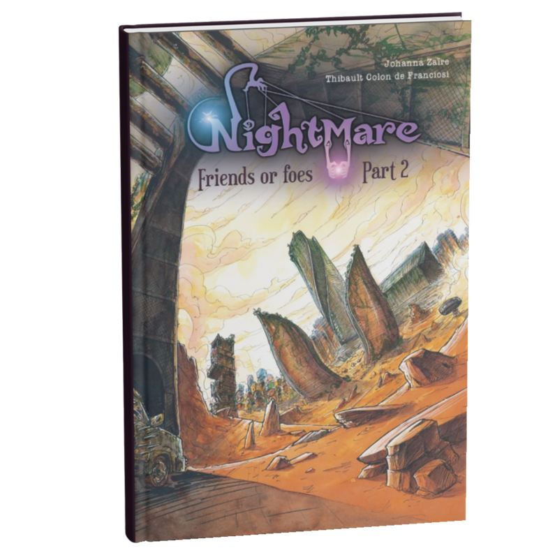 Livre Nightmare par l'auteure Johanna Zaïre et l'illustrateur Thibault Colon de Franciosi