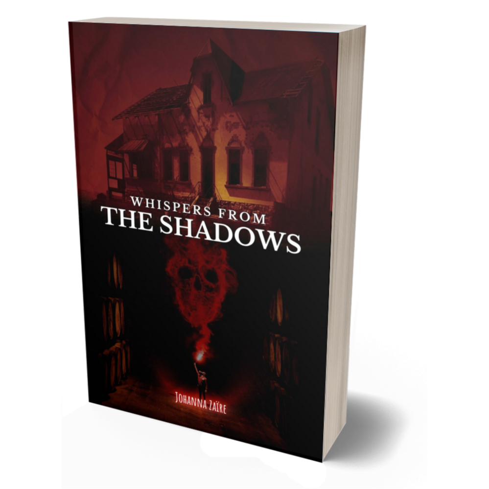 Livre thriller psychologique Whispers from the shadows par l'auteure Johanna Zaïre